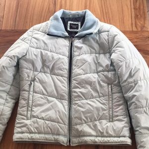 Abercrombie & Fitch Light Green Puffer Ski Jacket